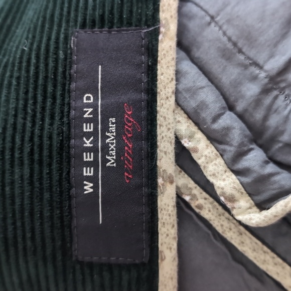 MaxMara Weekend Green Corduroy Tailored Cotton Blazer Small - Picture 8 of 8